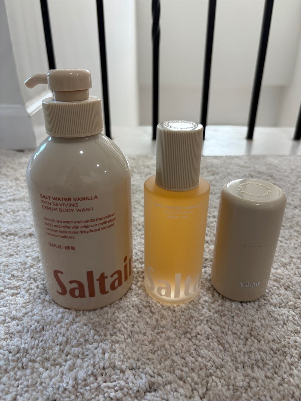 NEW Saltair Salt Water Vanilla body wash, oil & serum deodorant